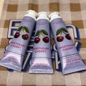 NEW B&BW(3) Sweetheart Cherry Hand Creams 1 fl oz each